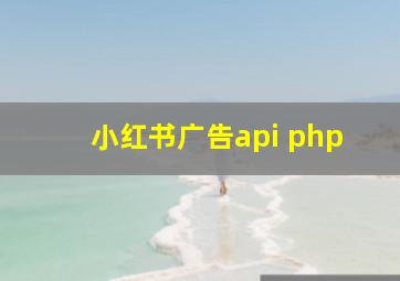 小红书广告api php